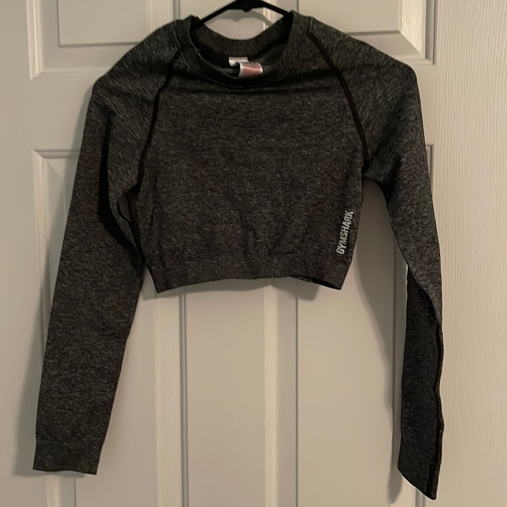 Gymshark adapt fleck seamless long sleeve crop top